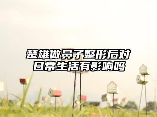 楚雄做鼻子整形后对日常生活有影响吗