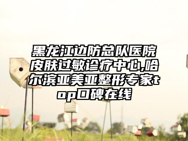 黑龙江边防总队医院皮肤过敏诊疗中心,哈尔滨亚美亚整形专家top口碑在线