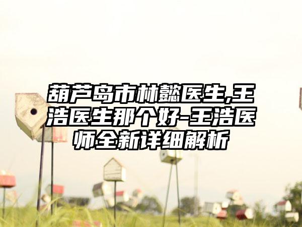 葫芦岛市林懿医生,王浩医生那个好-王浩医师全新详细解析