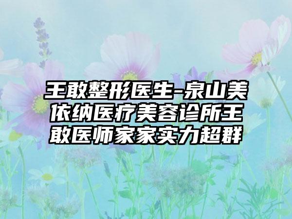 王敢整形医生-泉山美依纳医疗美容诊所王敢医师家家实力超群